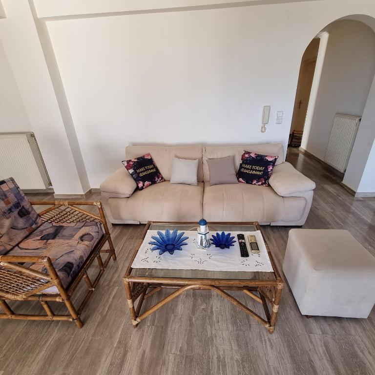 Posezení v ubytování Sea View apartment
