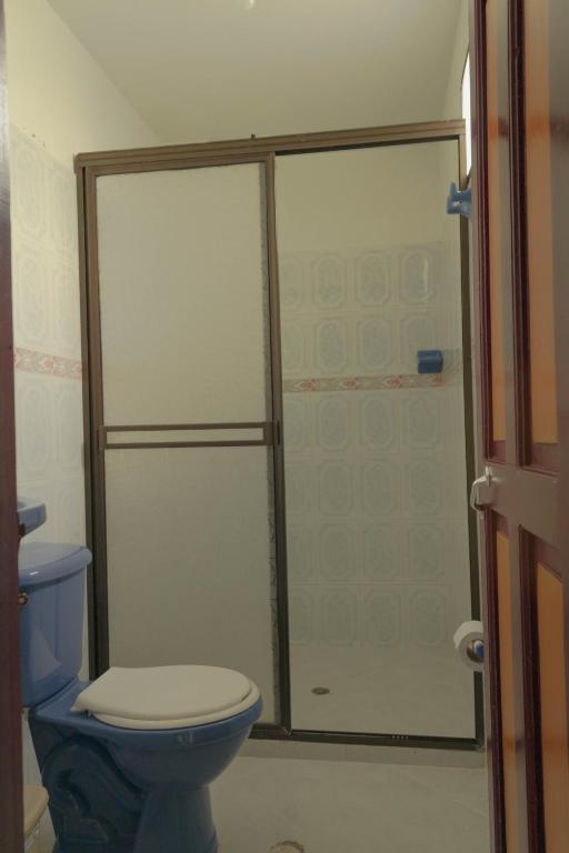 Koupelna v ubytování Hotel Felicina