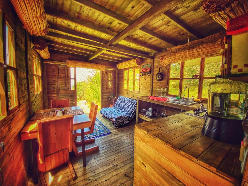 Posezení v ubytování Cabaña Agrreste