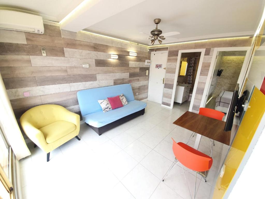 Posezení v ubytování Apartamento en Salou con las vistas al Port Aventura