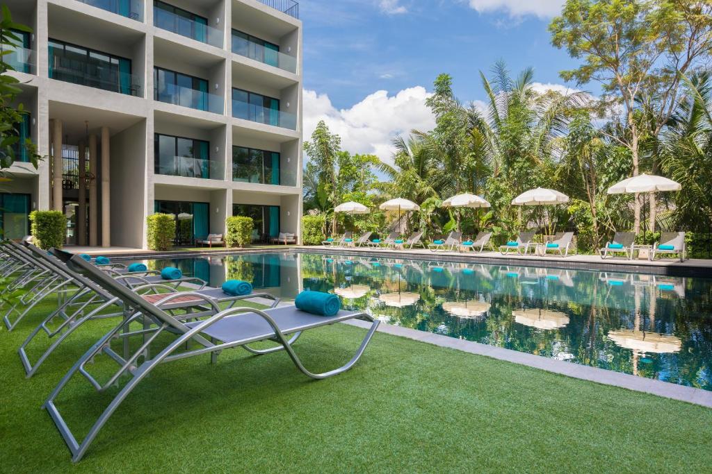 Bazén v ubytování The Waters Khao Lak by Katathani - SHA Extra Plus nebo v jeho okolí
