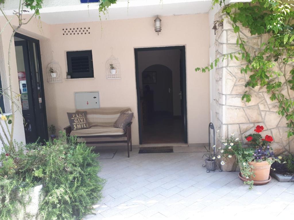 Patio alebo iná vonkajšia časť ubytovania Castelletto