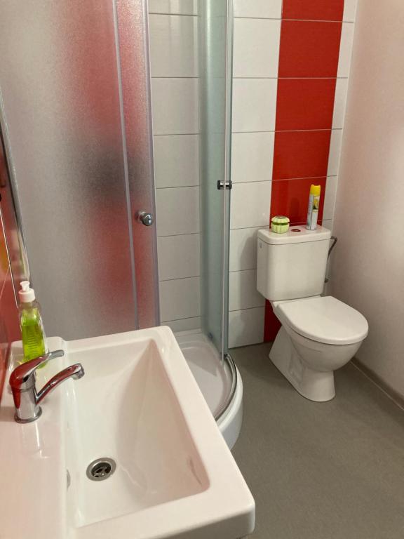 Koupelna v ubytování Apartmány V ráji