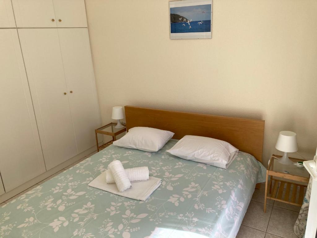 Ένα ή περισσότερα κρεβάτια σε δωμάτιο στο Villa Elani