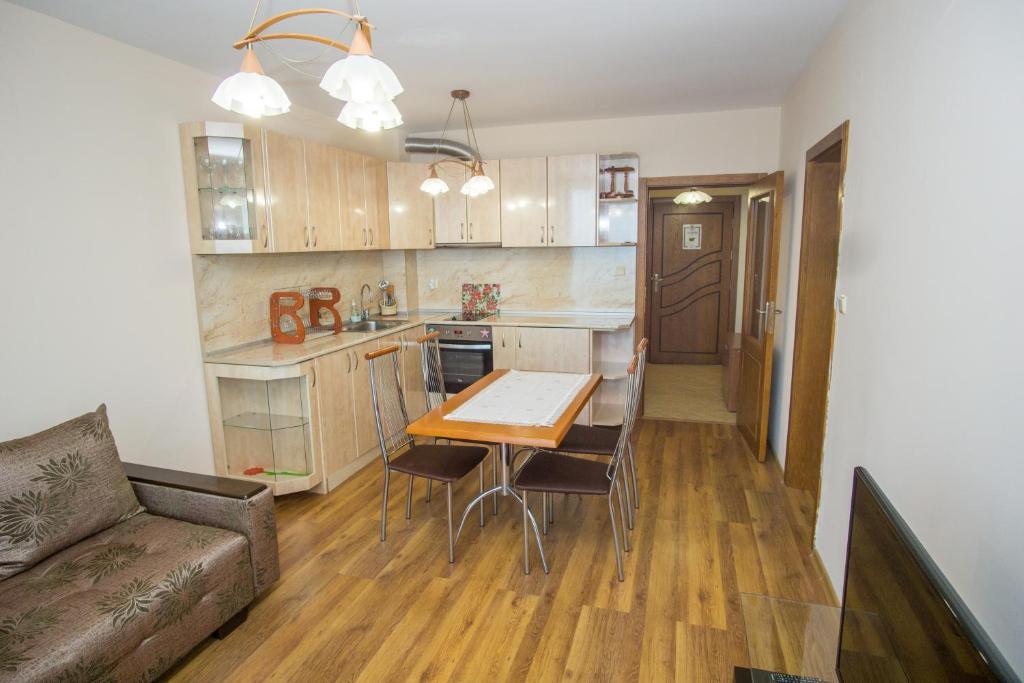 Kuchyň nebo kuchyňský kout v ubytování Guest apartments STELA