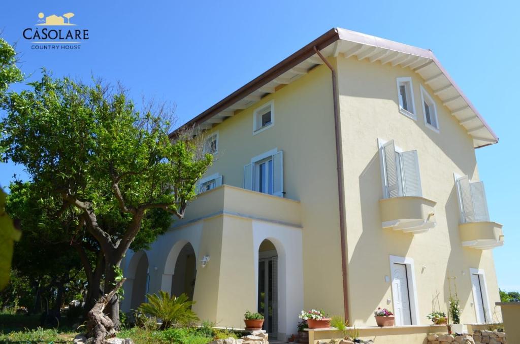 a villa with a view of the house at CàSolare Country House in Sperlonga