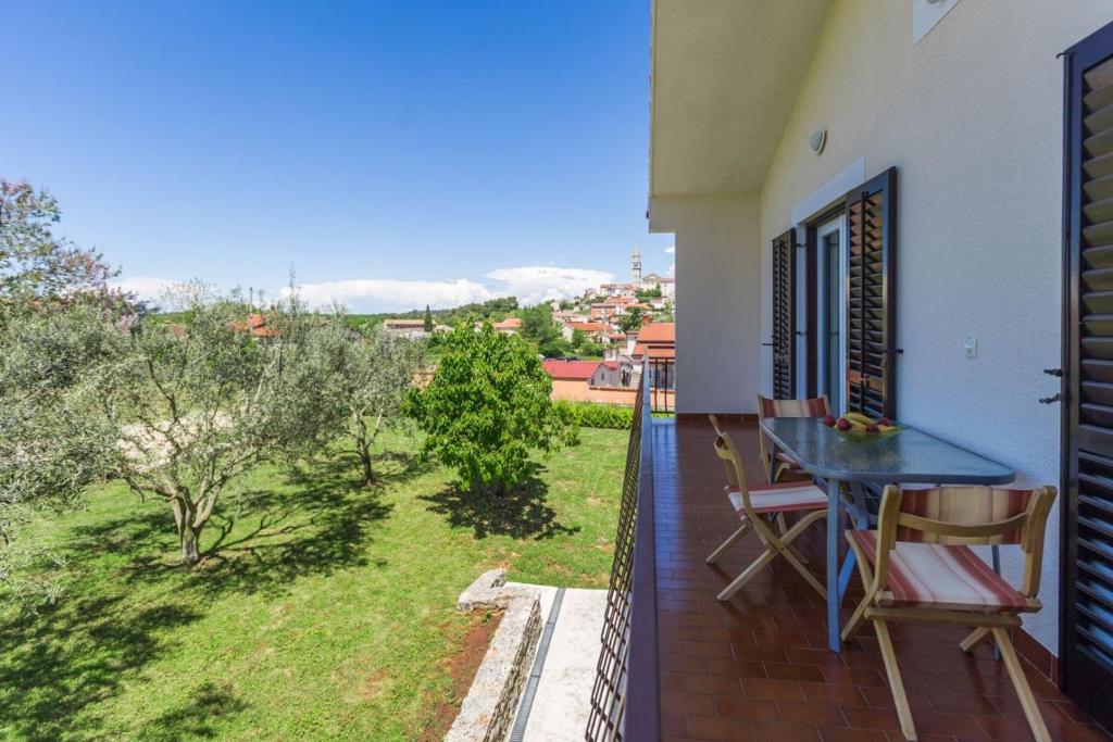 Balkon lub taras w obiekcie Holiday Home with pool in Višnjan