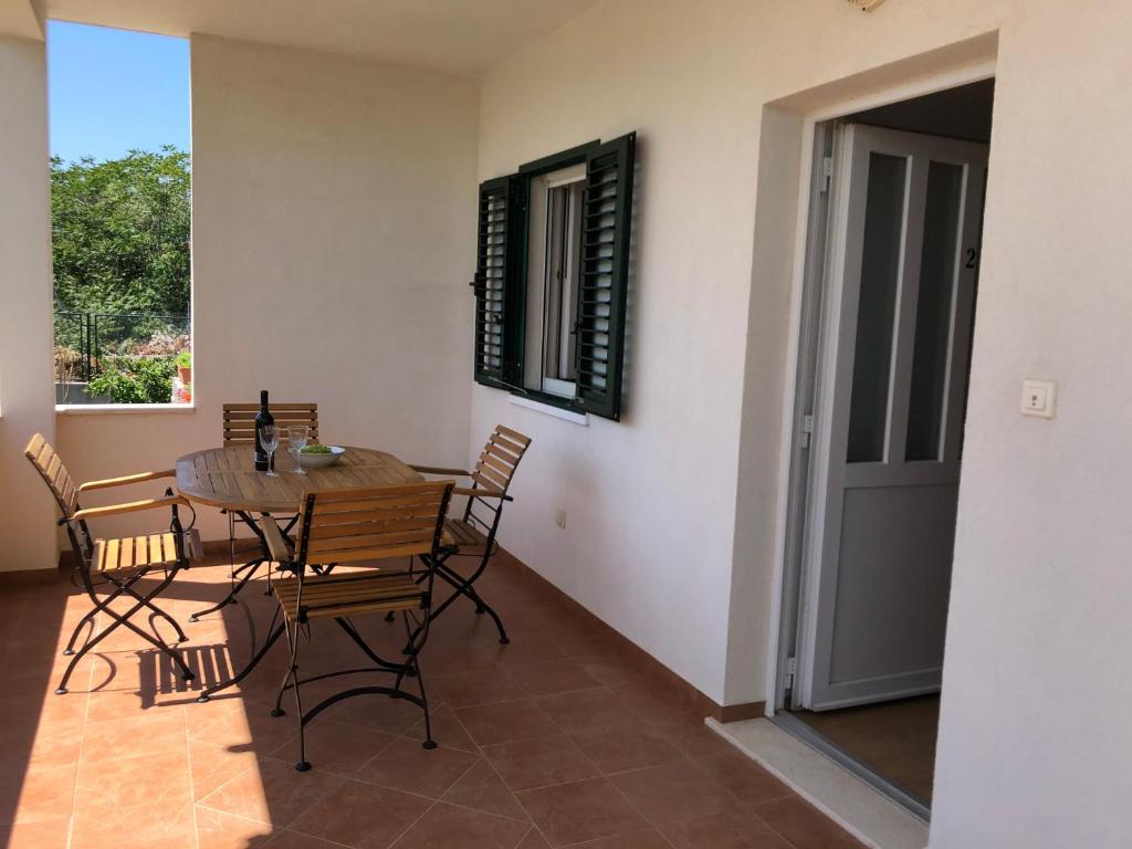 Balkón nebo terasa v ubytování Apartments Mira