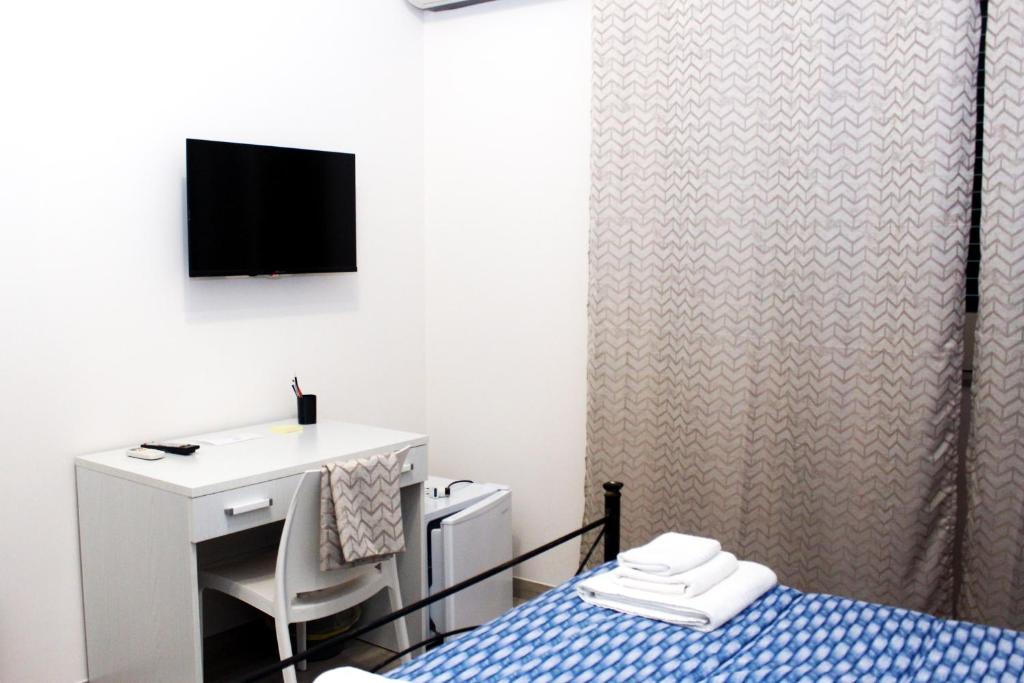 TV a/nebo společenská místnost v ubytování B&B Ciccannina