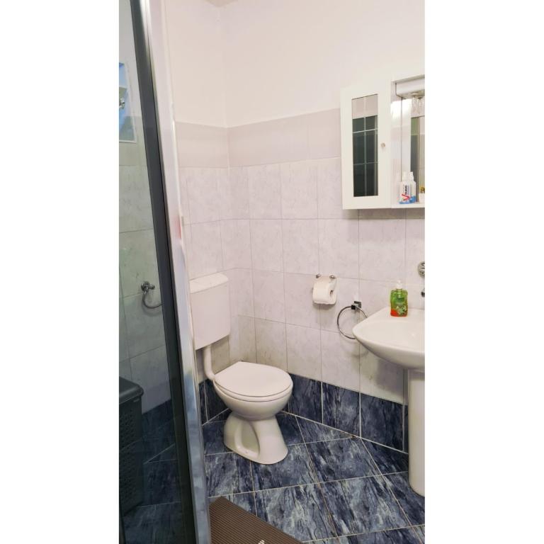 Koupelna v ubytování Rooms Verda