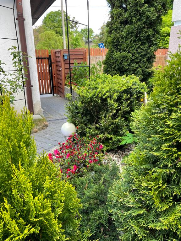 Ogród w obiekcie Apartament1 Tri-City Oliwa Ogród, prywatne wejście