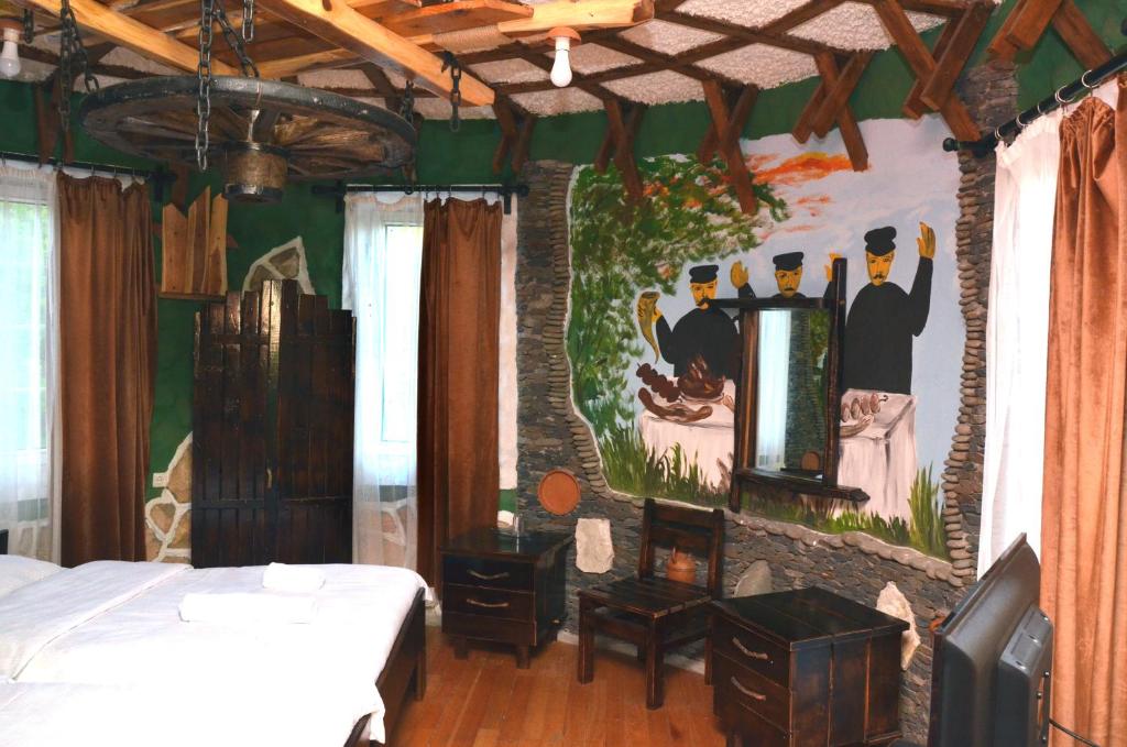 Postel nebo postele na pokoji v ubytování Toma's house