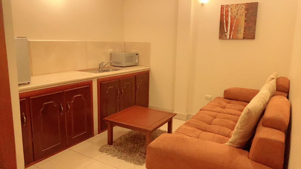 Kuchyň nebo kuchyňský kout v ubytování Hotel Caluva