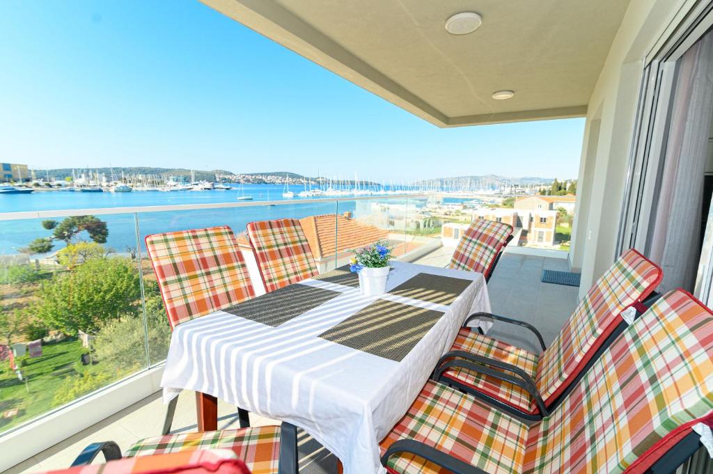 Balkón nebo terasa v ubytování Apartment Seaside Trogir