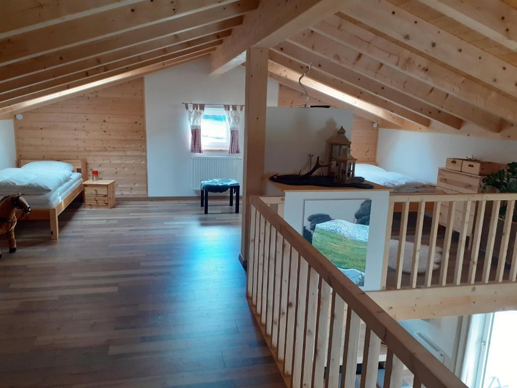 Postel nebo postele na pokoji v ubytování Ferienhaus Herbstzauber
