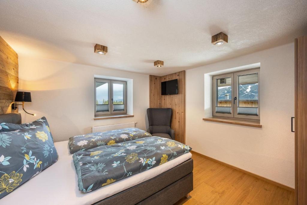 Posteľ alebo postele v izbe v ubytovaní Chalet Kulmberg