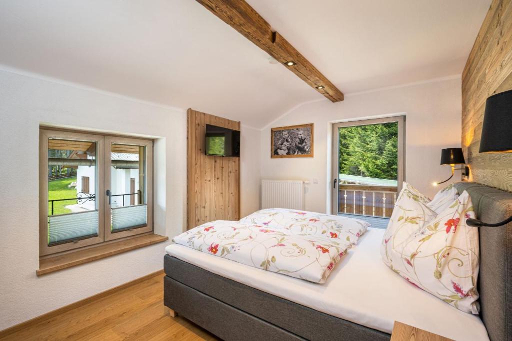 Posteľ alebo postele v izbe v ubytovaní Chalet Kulmberg