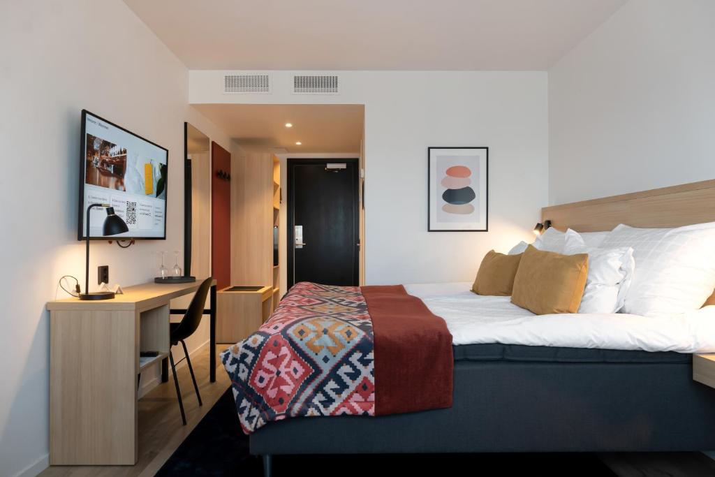 Кровать или кровати в номере Elite Hotel Brage - Hotel & Spa