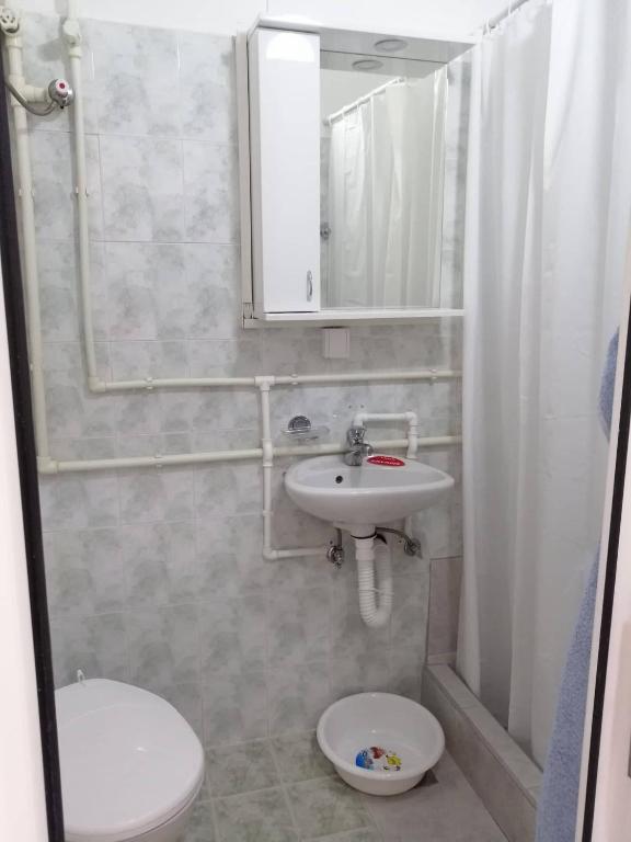 Koupelna v ubytování Apartman Nana Jagodina