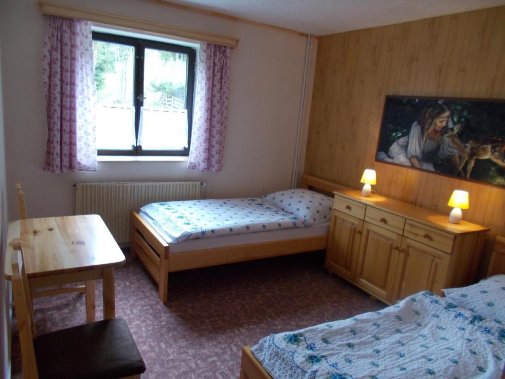 Postel nebo postele na pokoji v ubytování pension TARA