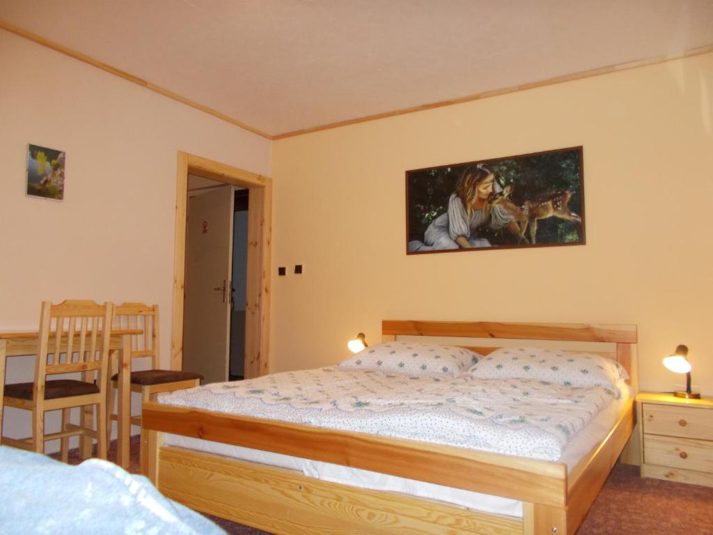 Postel nebo postele na pokoji v ubytování pension TARA