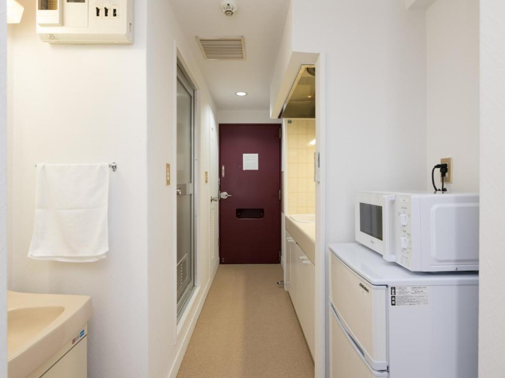 Kuchyň nebo kuchyňský kout v ubytování Hotel WWJ