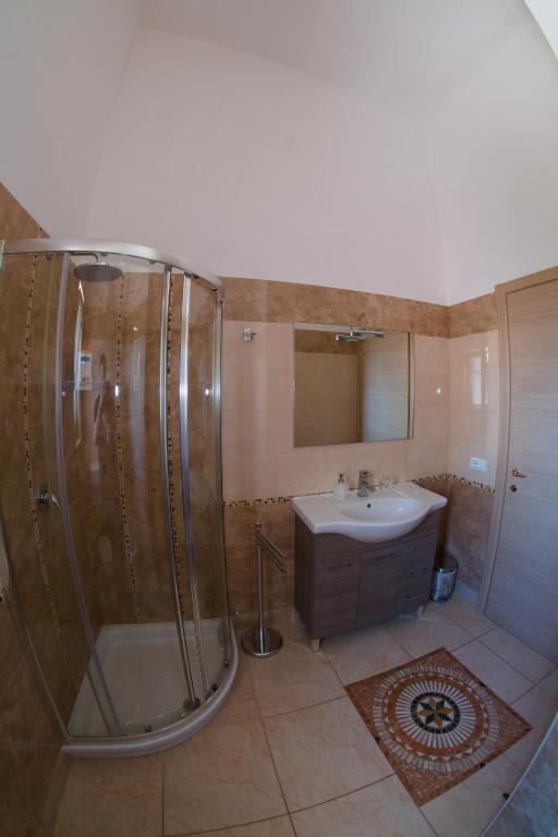 A bathroom at Li Carlucci