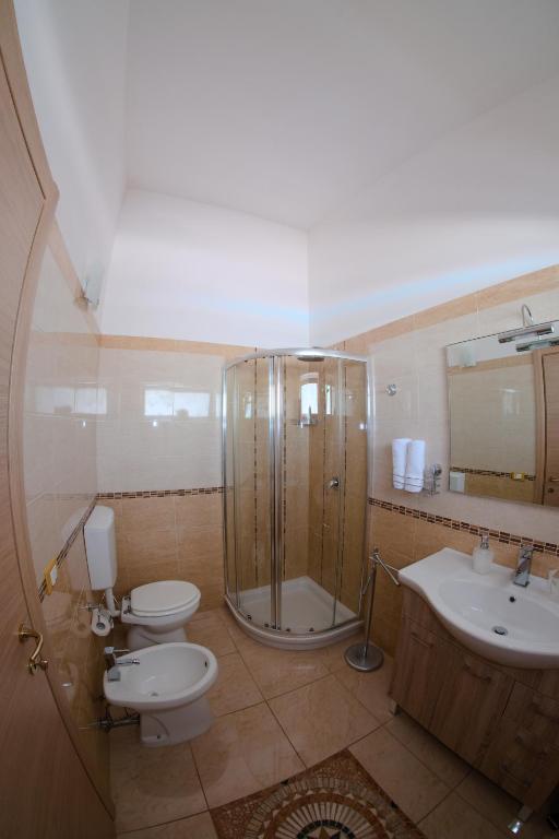 A bathroom at Li Carlucci