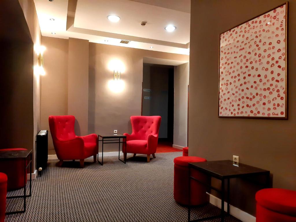 Prostor za sedenje u objektu Hotel Sahat