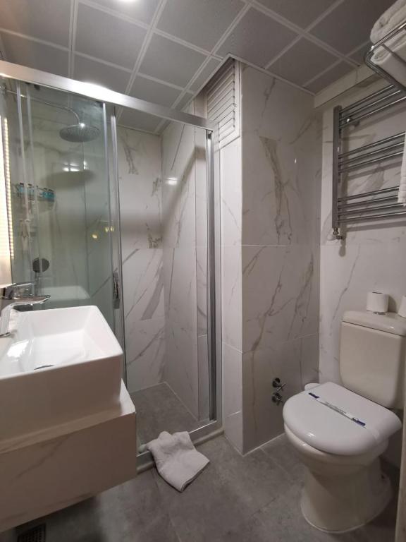 Koupelna v ubytování Temizay Hotel