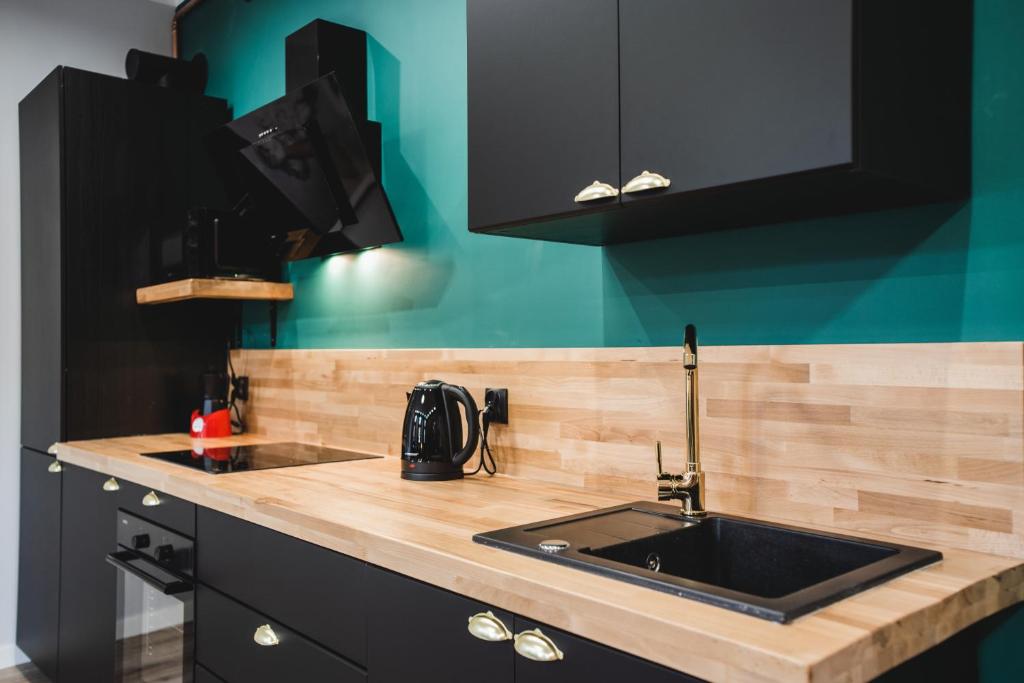 Kuchyňa alebo kuchynka v ubytovaní Modern Apartments Toruń 3 Stare Miasto-Centrum