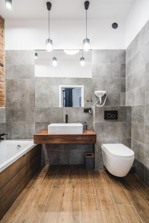 Kúpeľňa v ubytovaní Modern Apartments Toruń 3 Stare Miasto-Centrum