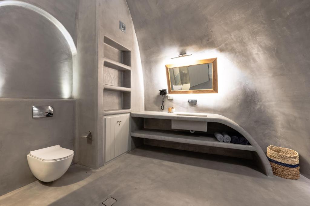 Koupelna v ubytování Deep Earth Villas