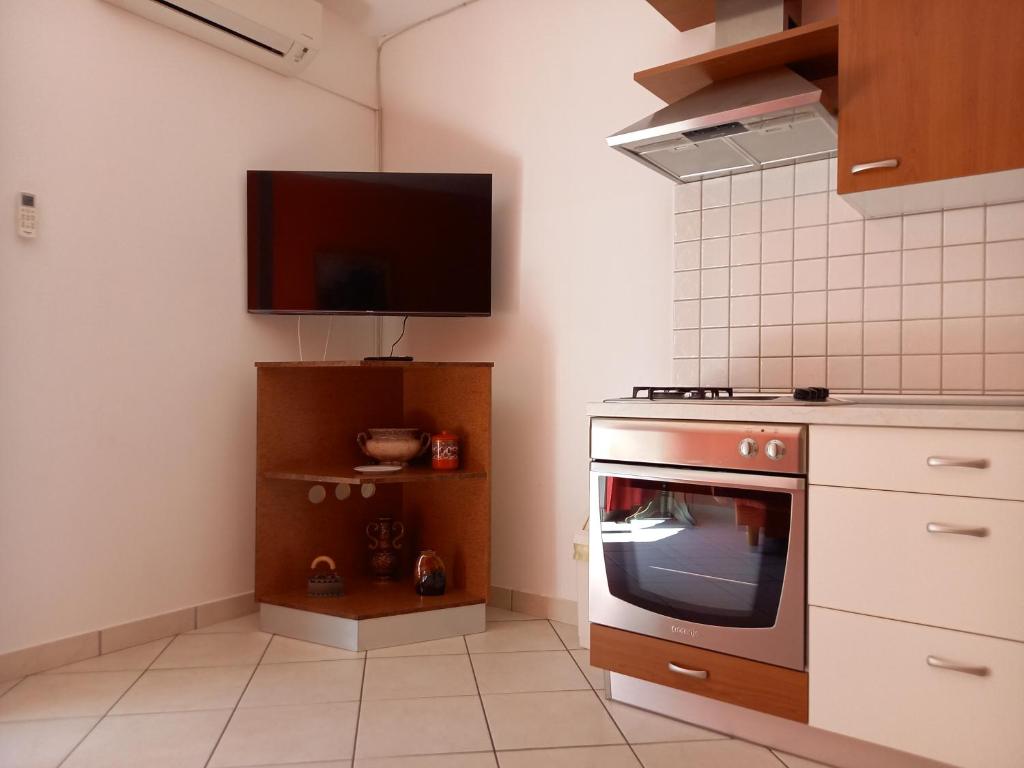 Kuchyňa alebo kuchynka v ubytovaní Apartments Mirjana Baška