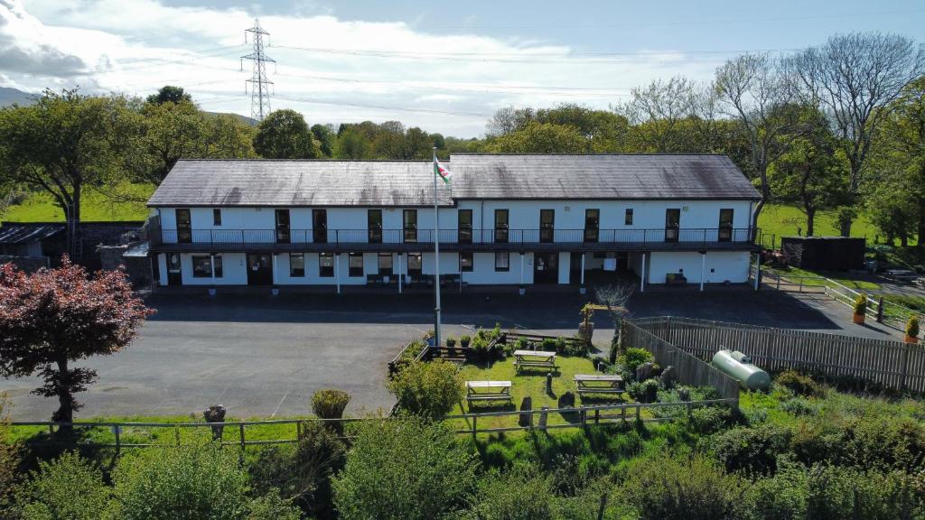 Zahrada ubytování Basecamp Wales