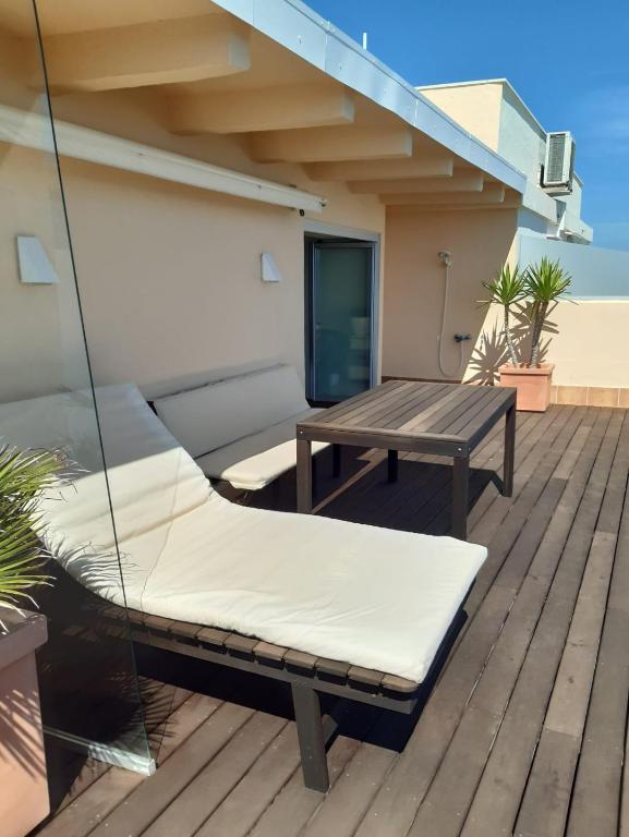 Balkón alebo terasa v ubytovaní Sky Beach Can Picafort