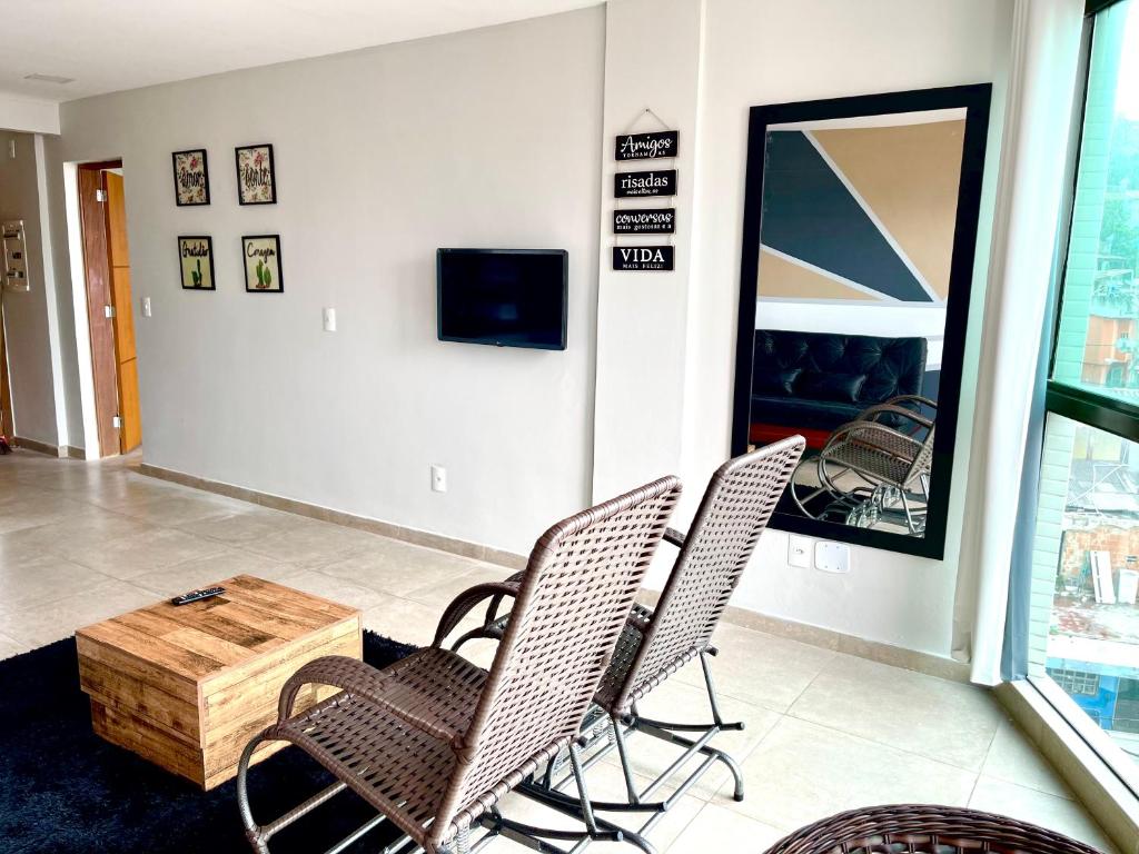  APARTAMENTO BEIRA MAR PRAIA GRANDE ATÉ 7 pessoas