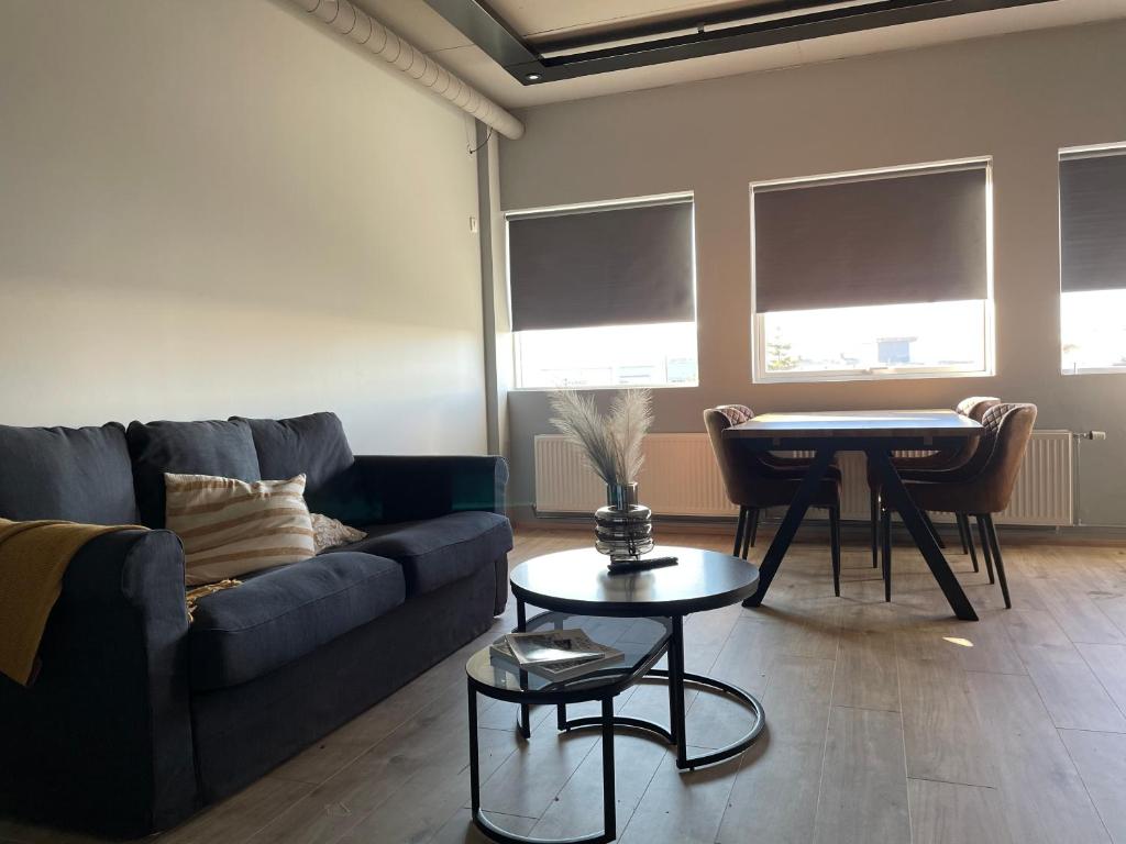 Posezení v ubytování North Apartments Suites