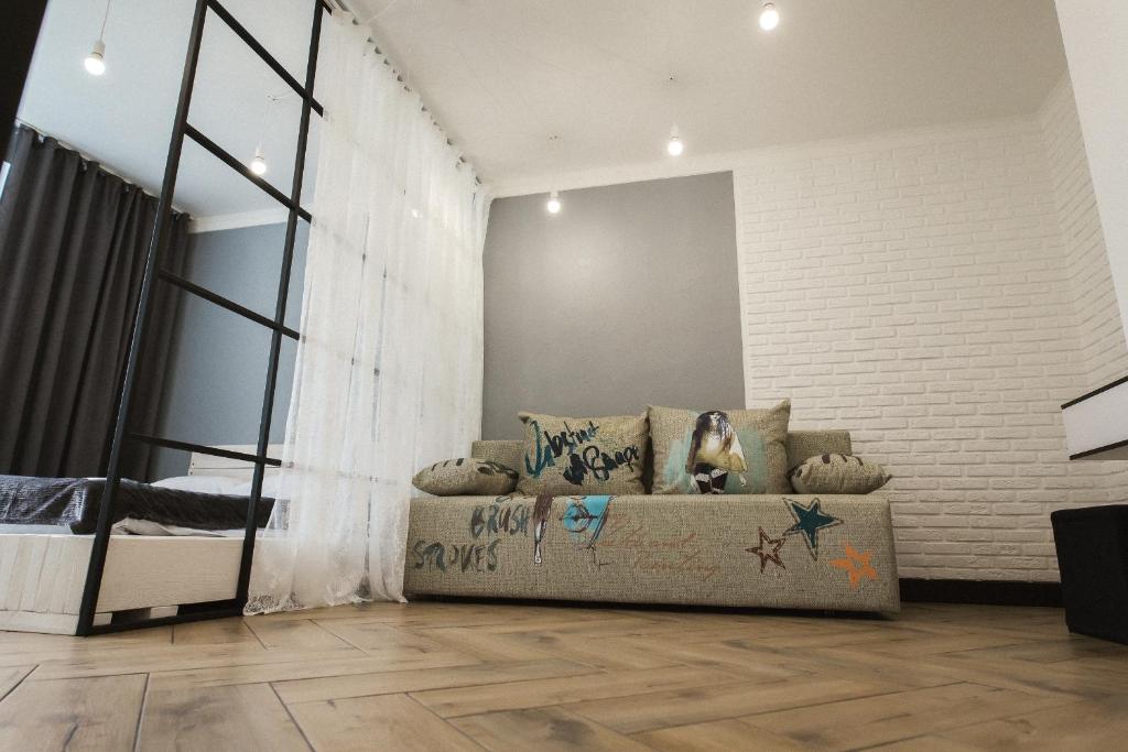 Posezení v ubytování LOFT-Style Apartment
