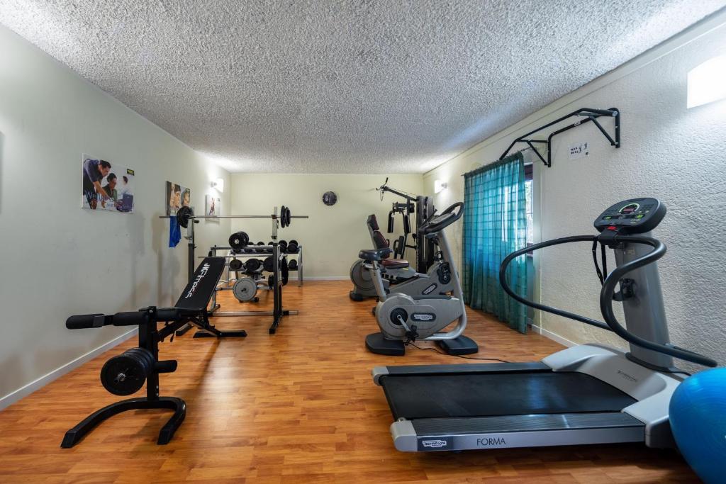 Fitness centrum a/nebo fitness zařízení v ubytování Park Hotel Olimpia