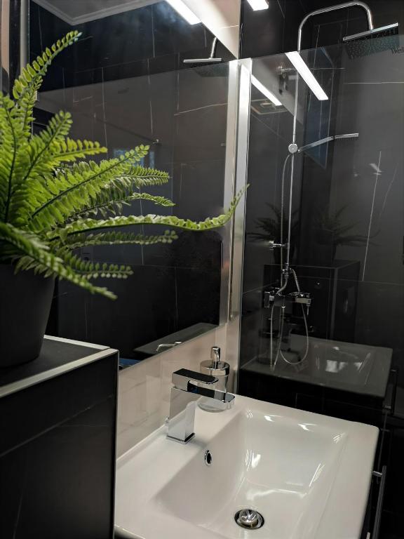 Łazienka w obiekcie Otium Wellness Apartmanház