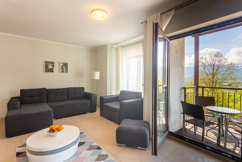 Posedenie v ubytovaní Apartament Panorama z widokiem na góry