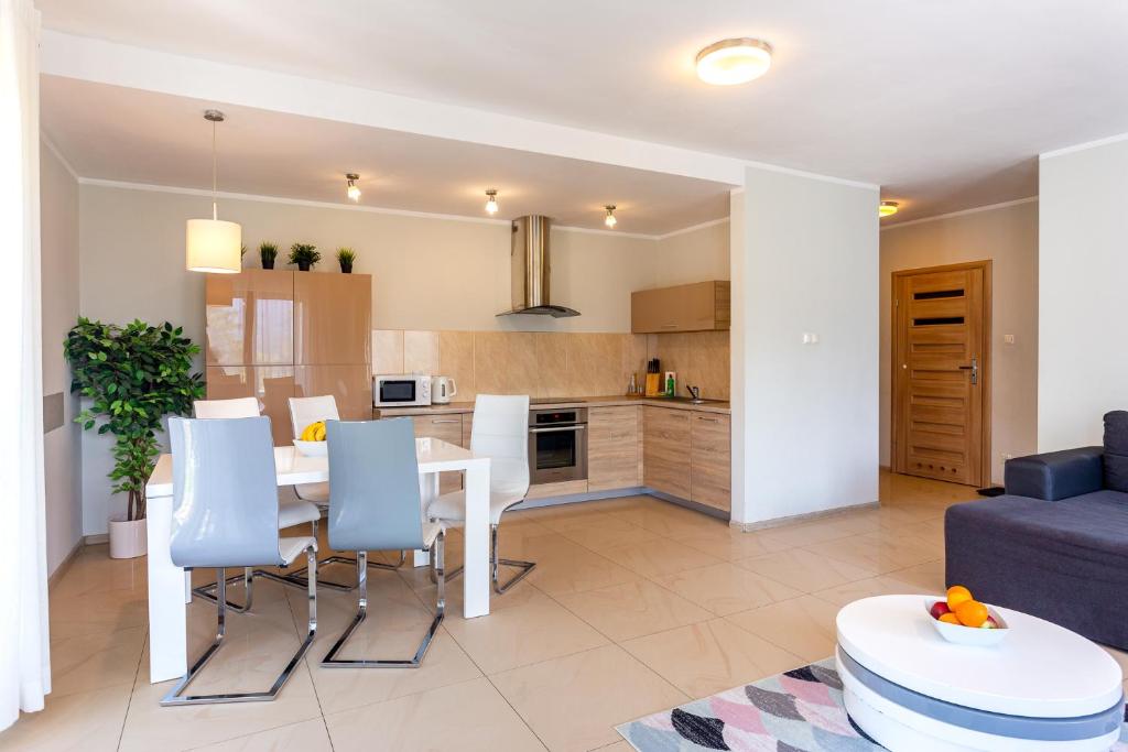 Kuchyňa alebo kuchynka v ubytovaní Apartament Panorama z widokiem na góry