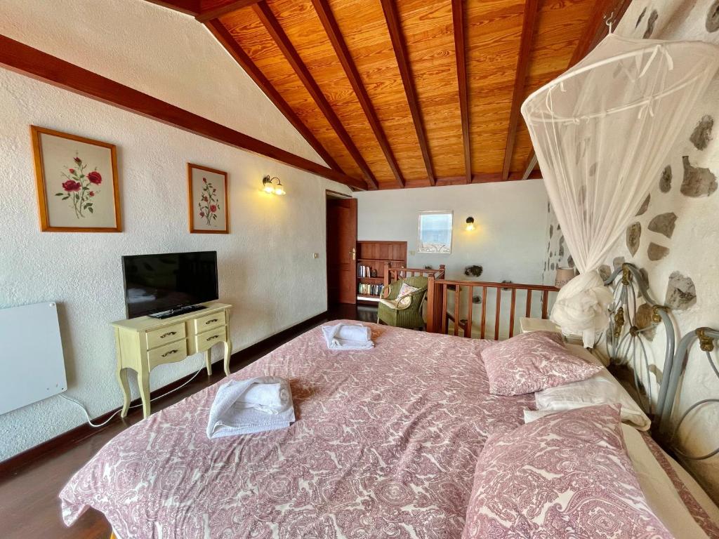 Postel nebo postele na pokoji v ubytování Villa Delfines