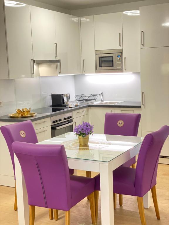Kuchyňa alebo kuchynka v ubytovaní Steiner Residences Vienna Vorgartenstrasse
