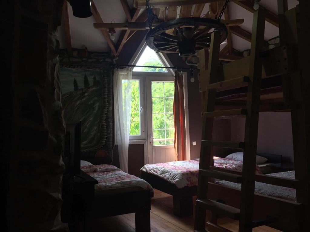 Postel nebo postele na pokoji v ubytování Toma's house
