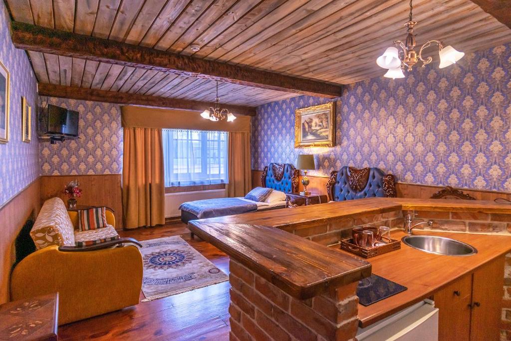 Istumisnurk majutusasutuses Hansa Hotel