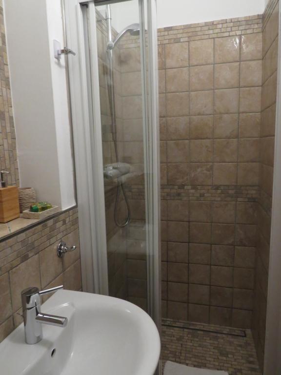 Koupelna v ubytování B&B Il Grappolo