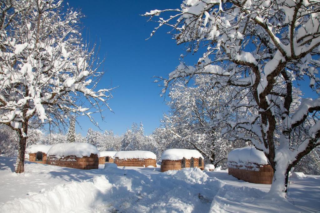 IGLUCAMPING Allgäu-Bodensee v zimě