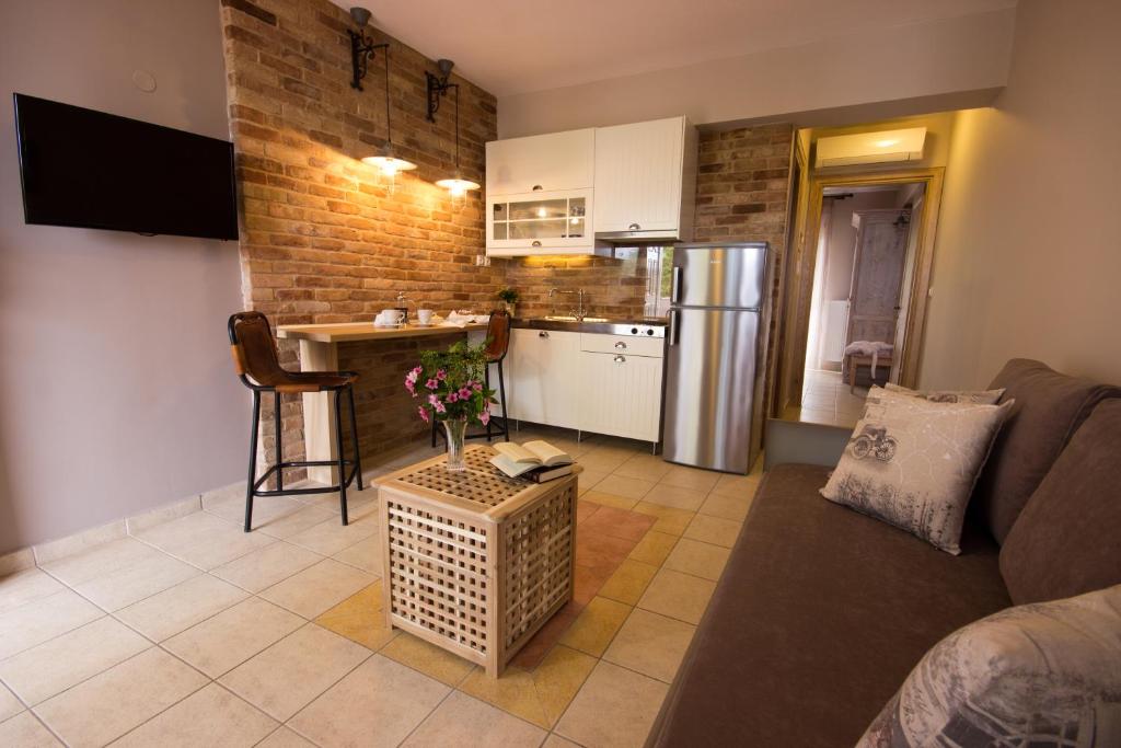 Kuchyň nebo kuchyňský kout v ubytování Villa Teresa Luxury Suites